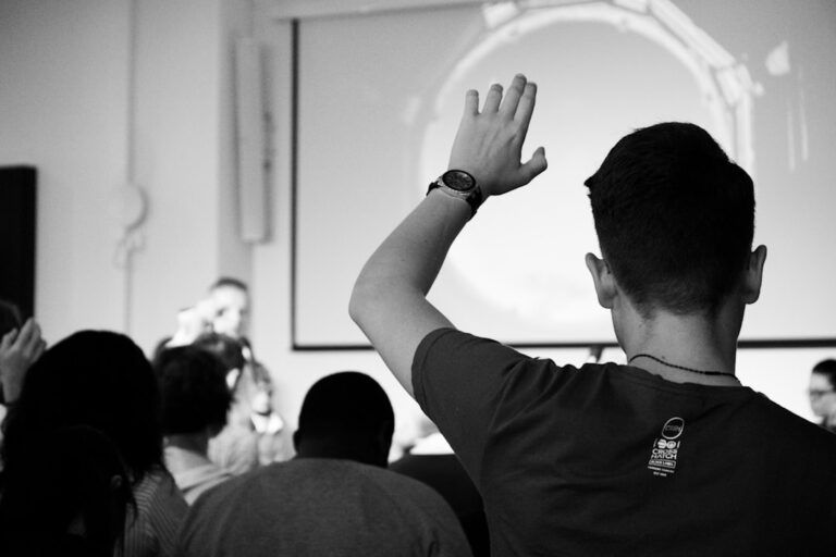 Aula de aprendizaje activo en un colegio internacional