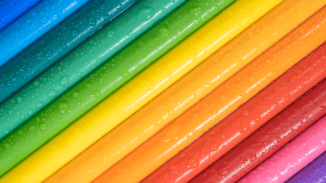 yellow green blue and red sticks
