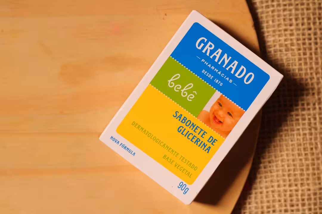 A package of granadio sitting on top of a wooden table