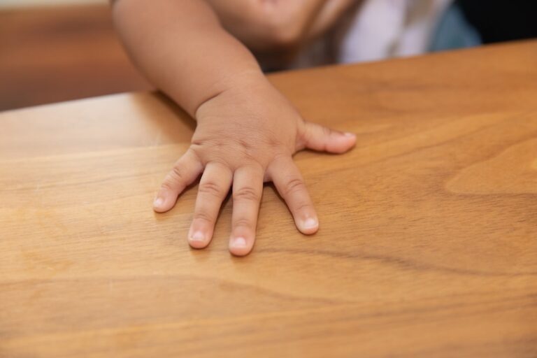 children hands learning