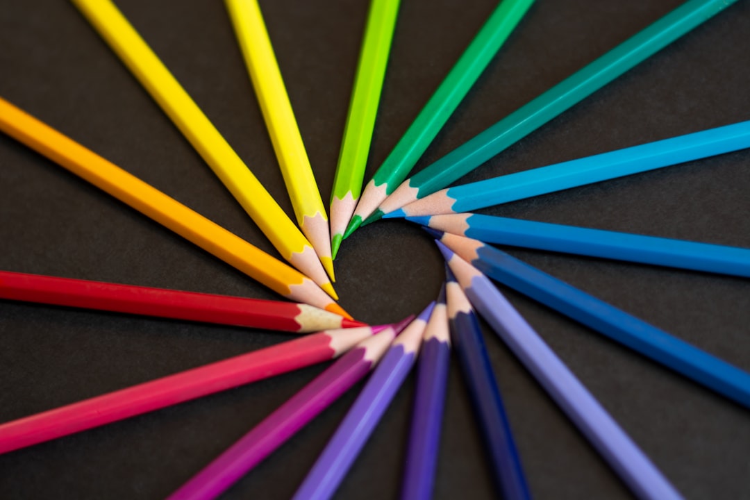 art supplies colorful