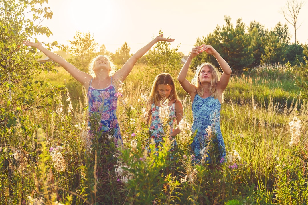 children outdoor nature