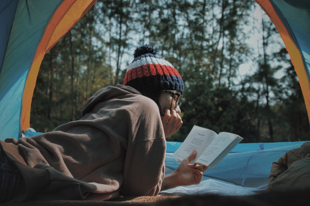 child reading book