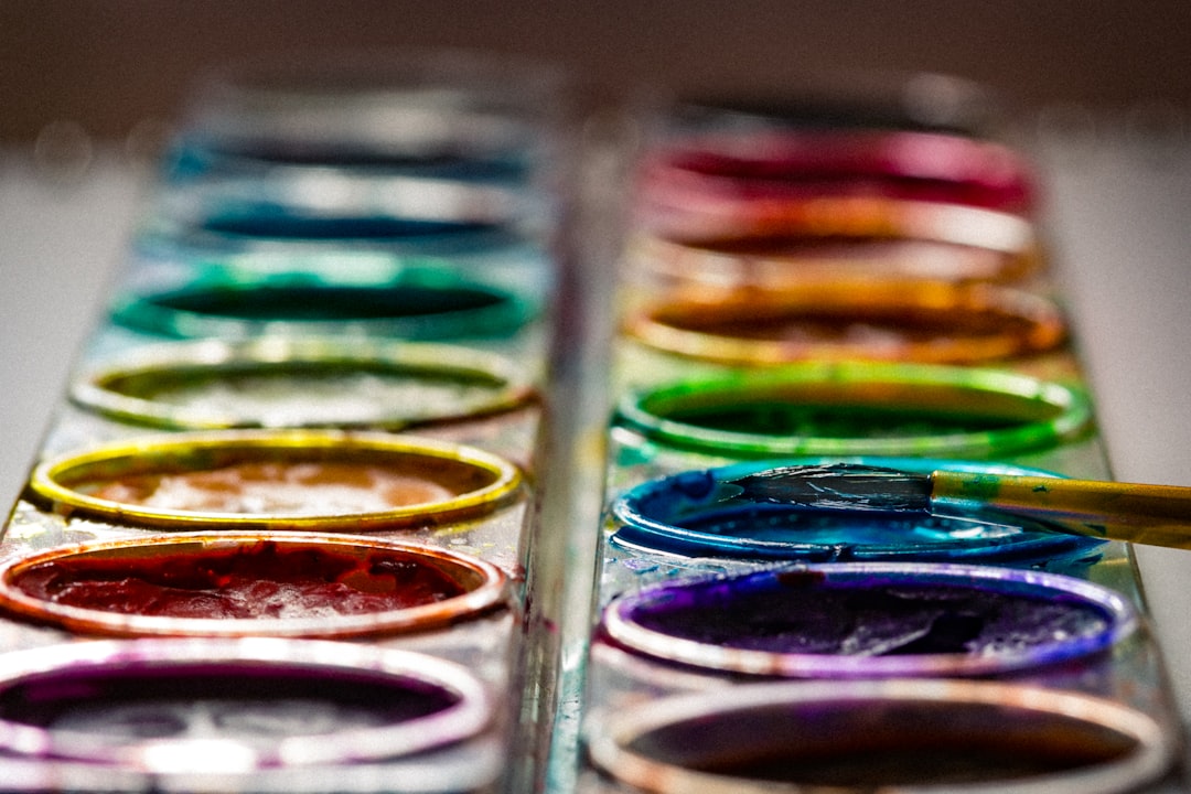 art supplies colorful