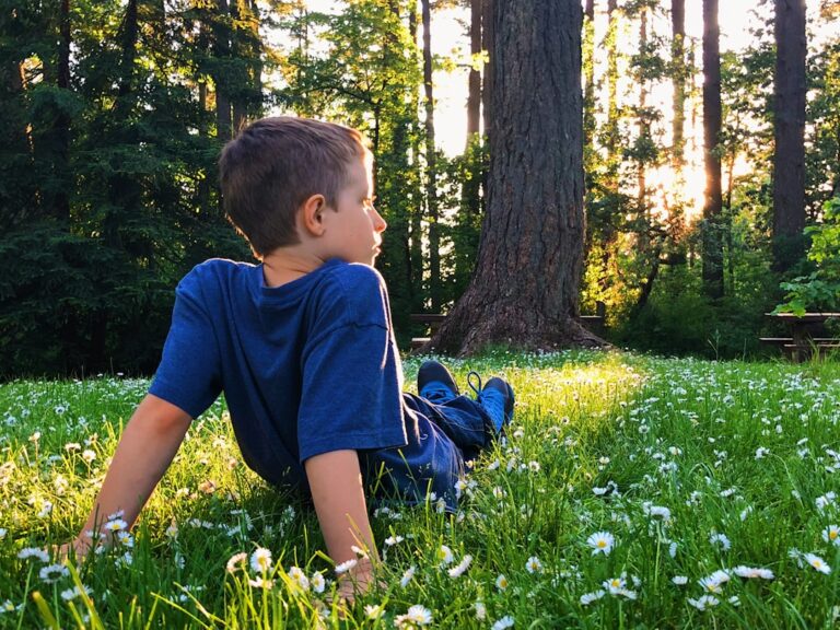 children outdoor nature