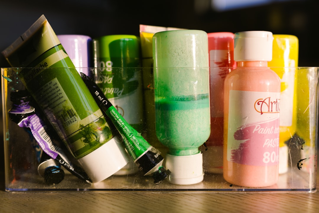 art supplies colorful