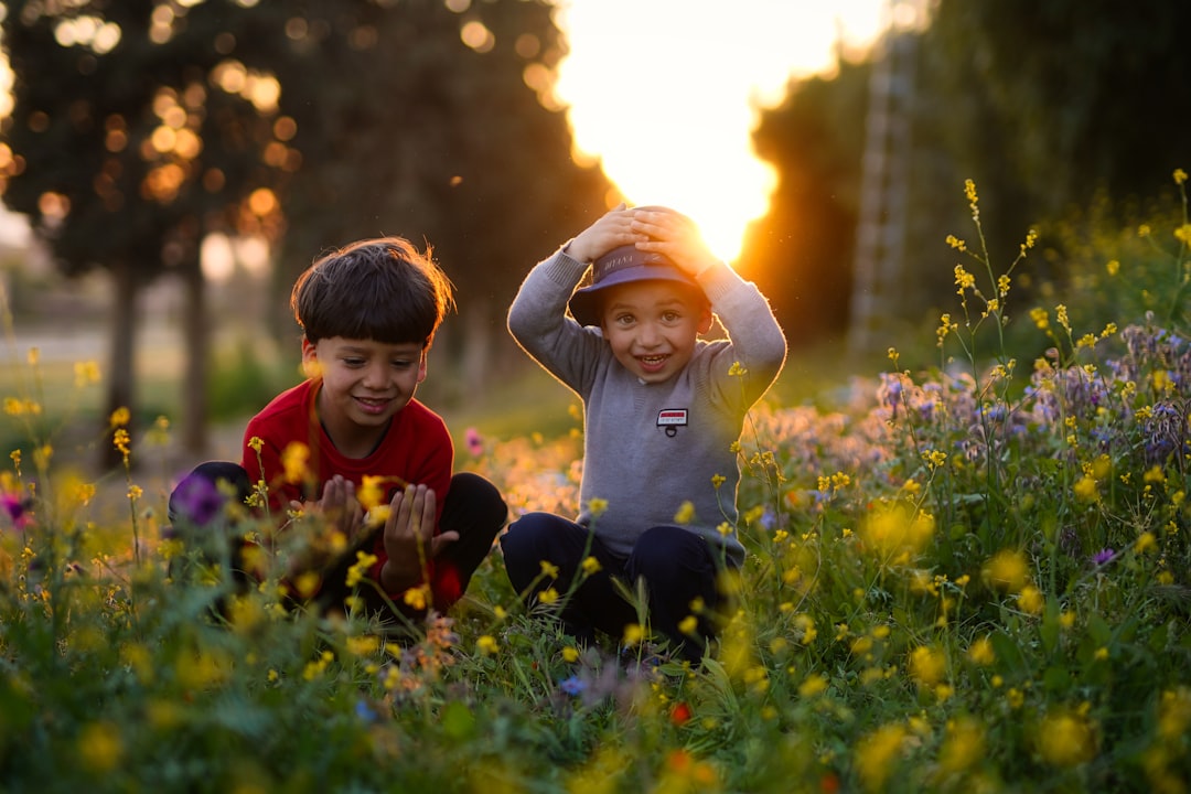 children outdoor nature