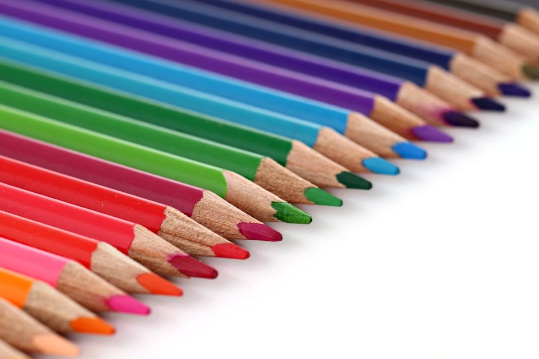 art supplies colorful