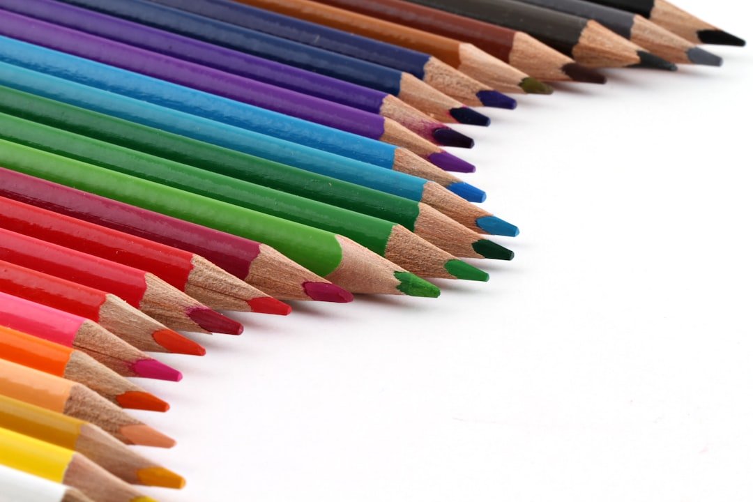 art supplies colorful