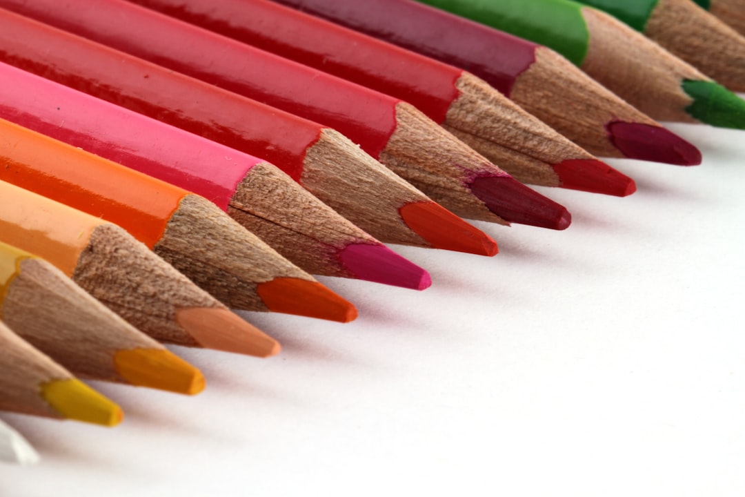 art supplies colorful