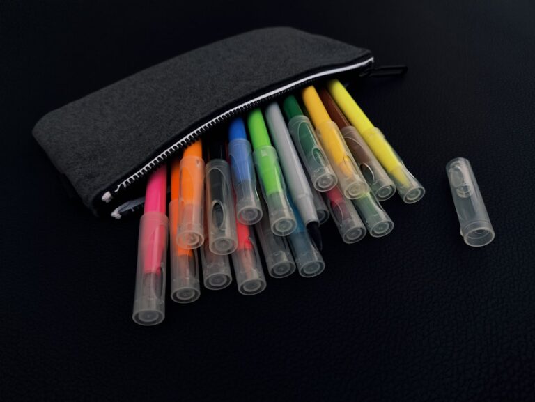 art supplies colorful
