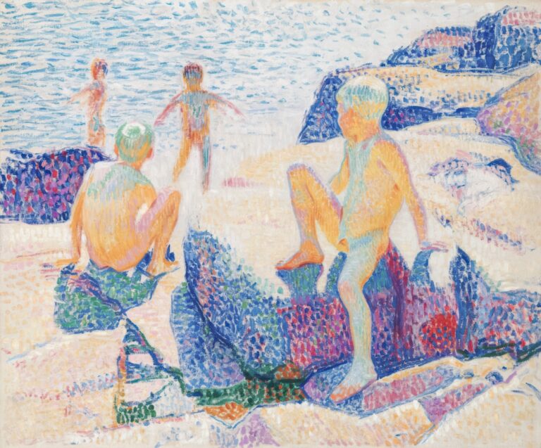 children painting