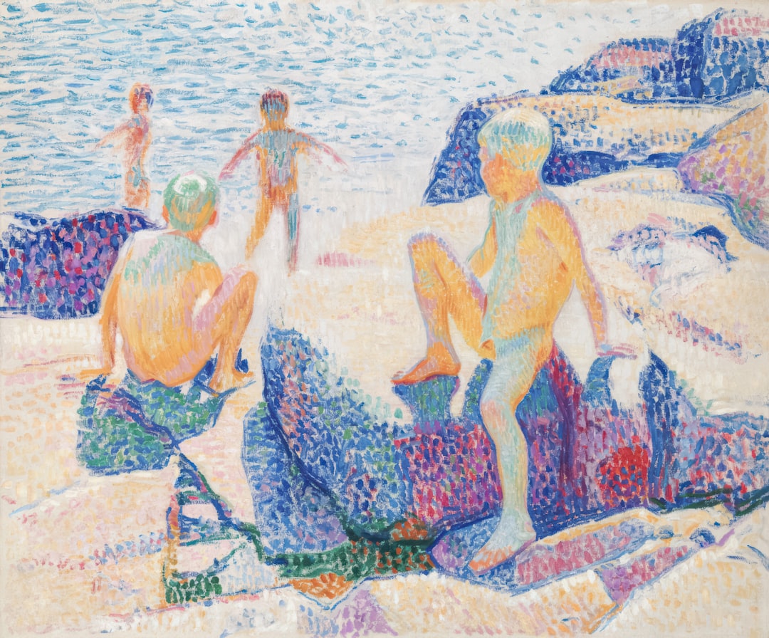 children painting