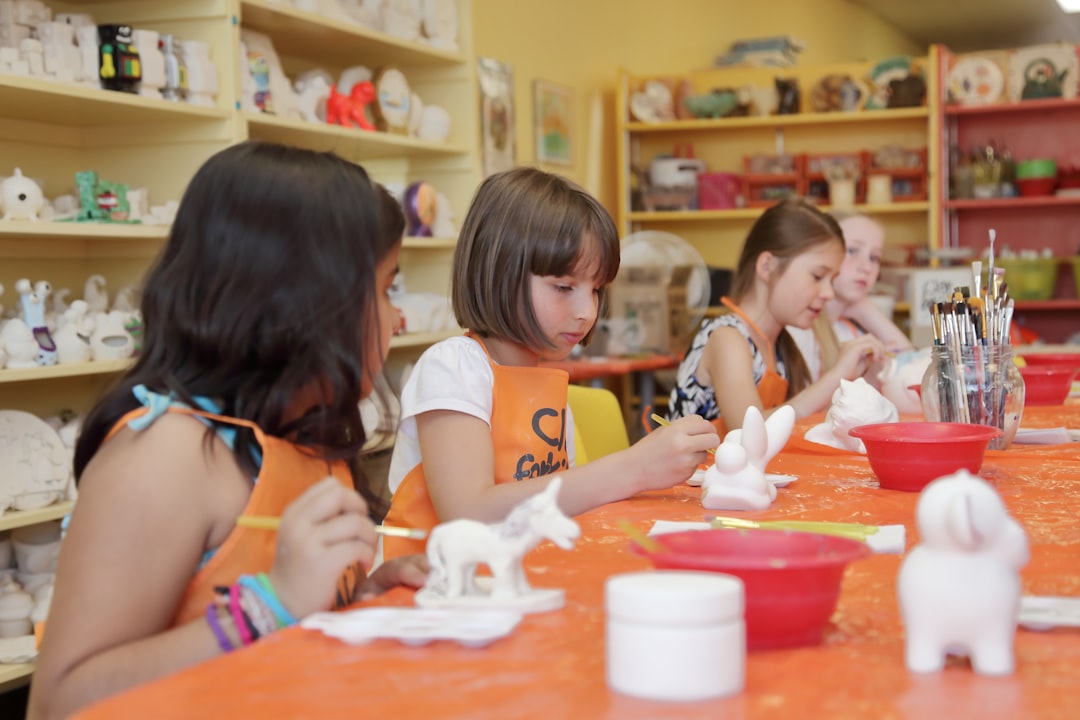 children hands learning