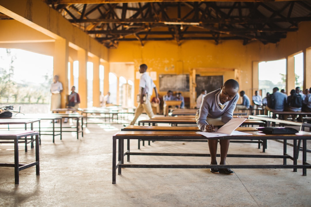 Niños trabajando en equipo en un aula de primaria Montessori