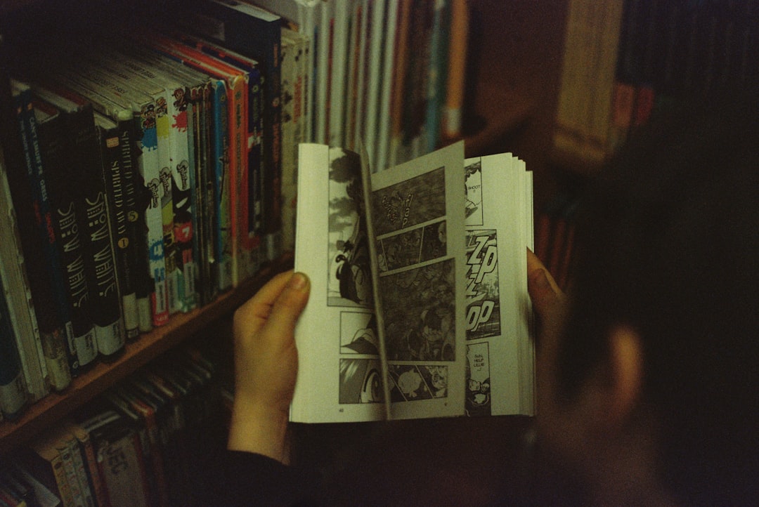 child reading book