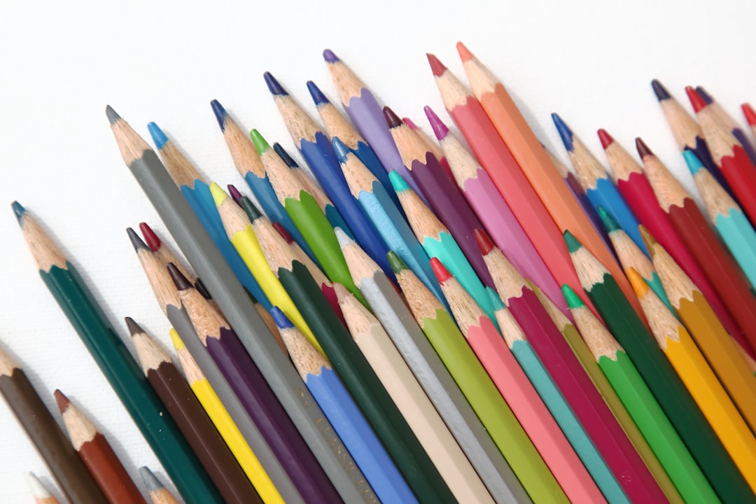 art supplies colorful