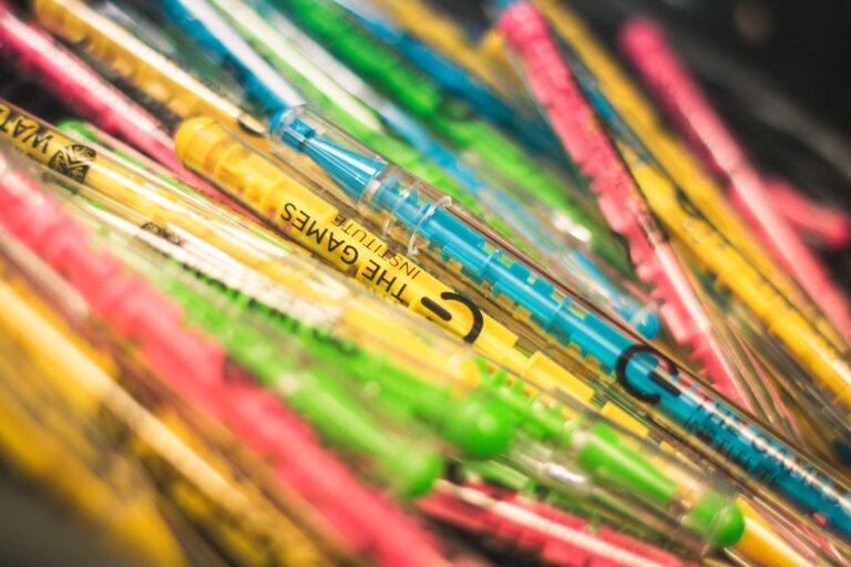 art supplies colorful